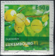 Luxembourg 2018 Oblitéré Used Fruits Duederer Variété De Prune SU - Gebraucht