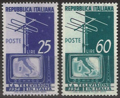 ITALIA 1954 - La Televisione In Italia - 2 Val. Nuovi  (1095) - 1946-60: Neufs