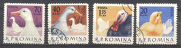 Rumania, 1963, Y&T.1908,1910,1912,1914,preobliterado, Con Goma - Altri & Non Classificati