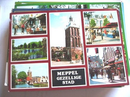 Nederland Holland Pays Bas Meppel Met Toren En Terrassen - Meppel