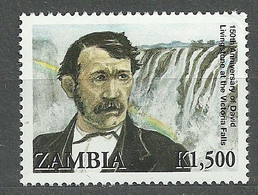Zambia, 2006 (#1573a), David Livingstone Scottish Physician Victoria Falls Rainbow Personages Explorer Africa Kazembe - Esploratori