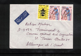 Burkina Faso 1986 Interesting Airmail Letter To Germany - Burkina Faso (1984-...)