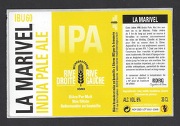 Etiquette De Bière India Pale Ale  -  La Marivel  -  Brasserie Rive Droite Rive Gauche à Sévres  (92) - Birra