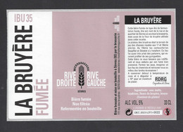 Etiquette De Bière Fumée  -  La Bruyère  -  Brasserie Rive Droite Rive Gauche à Sévres  (92) - Birra