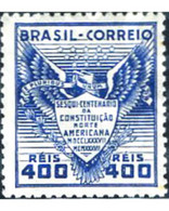 Ref. 293550 * MNH * - BRAZIL. 1937. 150th ANNIVERSARY OF THE UNITED STATES CONSTITUTION . 150 ANIVERSARIO DE LA CONSTITU - Neufs