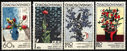 Czechoslovakia 1974 Mi 2185-2188 Czech And Slovak Graphic NG - Sonstige & Ohne Zuordnung