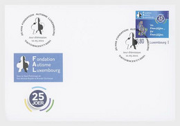 Luxembourg 2021 25 Years Foundation Autism FAL 1996 Charity  1v FDC PJ - FDC