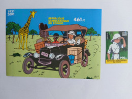 Tintin En Afrique - Kuifje In Afrika. ND. Ongetand. - Philabédés