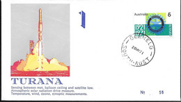 Australia Space Cover 1971. Atmospheric Rocket Turana Launch ##01 - Oceanía