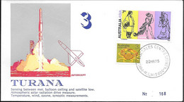 Australia Space Cover 1975. Atmospheric Rocket Turana Launch. Intercept ##03 - Oceania