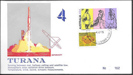 Australia Space Cover 1975. Atmospheric Rocket Turana Launch. Intercept ##04 - Oceanië