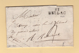 Bellac - 81 - Haute Vienne - 1824 - 1801-1848: Precursors XIX