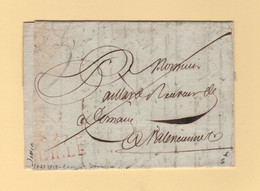 Lille - 57 - Nord - Port Paye - 1813 - Enregistrement Des Domaines - 1801-1848: Précurseurs XIX