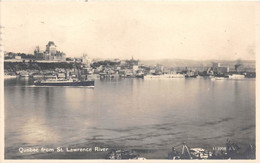 QUEBEC-VILLE - QUEBEC FROM SAINT LAWRENCE RIVER - BATEAU - Québec - Les Rivières