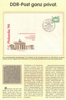 345b * DDR * PRIVATGANZSACHE * PHILATELIA * 1.JAHRESTAG DER GRENZÖFFNUNG **!! - Enveloppes Privées - Oblitérées