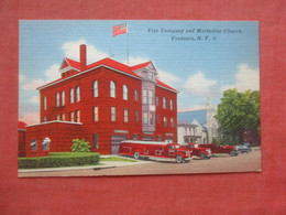 Fire  Company & Methodist Church Fredonia    New York         Ref  4918 - Catskills