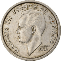 Monnaie, Monaco, Rainier III, 100 Francs, Cent, 1956, TTB, Copper-nickel - 1949-1956 Oude Frank