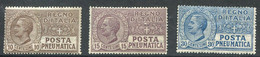 REGNO 1913-23 POSTA PNEUMATICA SERIE CPL. ** MNH - Pneumatische Post