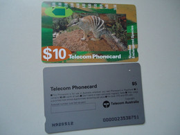 AUSTRALIA  USED CARDS     ANIMALS - Dschungel