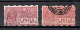 REGNO 1927-28 POSTA PNEUMATICA USATA - Rohrpost