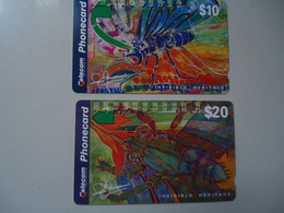 AUSTRALIA USED   CARDS ANIMALS  INSECTS - Andere & Zonder Classificatie