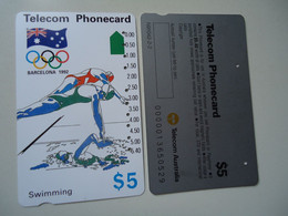AUSTRALIA  USED   CARDS  OLYMPIC  GAMES BARCELONA 1992 - Olympische Spelen