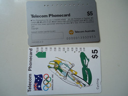 AUSTRALIA  USED   CARDS  OLYMPIC  GAMES BARCELONA 1992 - Jeux Olympiques