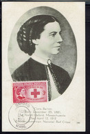 Etats-Unis - Carte Maximum Croix Rouge "Clara Barton" Oxford 24 Août 1951 - TB - - Cartoline Maximum