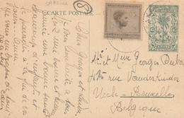 Congo Belge Entier Postal Illustré Pour La Belgique - Ganzsachen