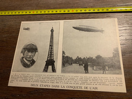 1929 PATI2 Conquête De L Air Premier Vol à Paris Bleriot Et Dirigeable R101 - Unclassified