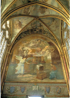 Abbaye Royale De Chaalis Chapelle Abbatiale Fresque Du Revers De La Façadde - Niccolo Dell Abbate - L'annonciation - Other Municipalities
