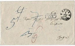 Taxis , 1861, " Bern " U. Selt. T. Und Taxis-Ra. " SCHWEIZ N.TT " ,  A4858 - Lettres & Documents