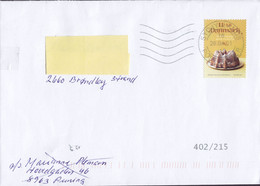 Denmark Deluxe Cancel SYDJYLLANDS POSTCENTER 2021 Cover Brief BRØNDBY STRAND Citrus Cake W. Vanilla Stamp - Covers & Documents