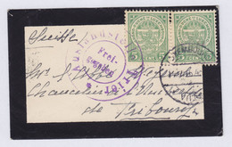 Luxembourg LUXEMBOURG-VILLE 1916 'Petite' Mourning Cover Lettre FRIBOURG (Arr.) Schweiz Censor 'Auslandstelle' TRIER' - 1907-24 Abzeichen