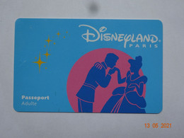 TÉLÉCARTE PHONECARD PASSEPORT  DISNEY LAND PARIS ADULTE - Passeports Disney