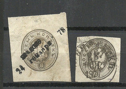 RUSSLAND RUSSIA - 2 Postal Stationery Cut Outs O - Otros & Sin Clasificación