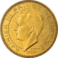 Monnaie, Monaco, Rainier III, 50 Francs, Cinquante, 1950, SUP, Aluminum-Bronze - 1949-1956 Francos Antiguos