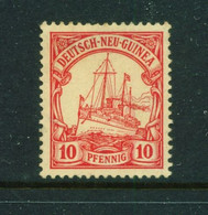 GERMAN NEW GUINEA  -  1901 Yacht Definitive 10pf Hinged Mint - German New Guinea