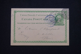 CANADA - Entier Postal De Montréal Pour Paris En 1892 - L 98026 - 1860-1899 Règne De Victoria