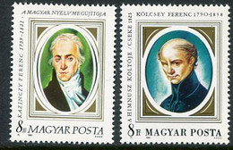 HUNGARY 1990 Literary Personalities MNH / **.  Michel 4097-98 - Unused Stamps