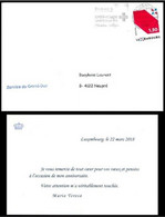 LUXEMBOURG - Pli Royal - A Son Altesse Royal La Grande-duchesse Maria Teresa - 62e Anniversaire - Franking Machines (EMA)