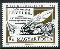 HUNGARY 1990 Mikes Tercentenary MNH / **.  Michel 4094 - Neufs