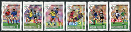 HUNGARY 1990 Football World Cup MNH / **.  Michel 4087-92 - Unused Stamps