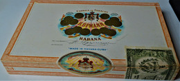 Rare Boite En Bois à Cigares Havane Cuba Marque HABANA Format 22 X 14 X 3 Cm - Andere & Zonder Classificatie