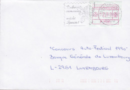 Luxembourg Slogan Flamme 'Timbere Sammelen' LUXEMBORG 1990 Cover Brief Lettre ATM / Frama Label Franking - Frankeermachines (EMA)