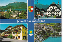 A5229- Salzkammergut, Panorama, Architecture, Buildings, Mountains, City St.Gilgen Austria Postcard - St. Gilgen