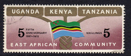 Kenya, Uganda & Tanzania 1972 5th Anniversary Of East African Community, Used, SG 324 (BA2) - Kenya, Ouganda & Tanzanie
