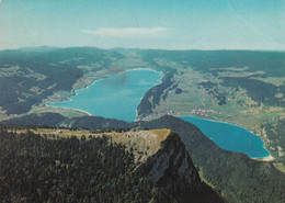 A5242- Lacs De Joux Et Brenet, Vue Aerienne, Sommet De La Dent De Vaulion, Vaud Suisse 1975 Helvetia Stamp Postcard - Vaulion