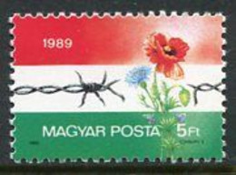 HUNGARY 1989 Opening Of Border Fence MNH / **.  Michel 4052 - Ongebruikt