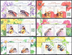 Poland 2021 - Beneficial Insects  - Mi.2x5292-97A - MNH(**) - Nuevos